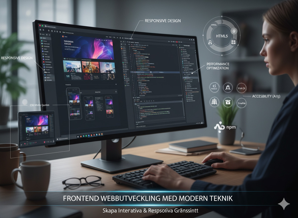 Frontend webbutveckling med modern teknik